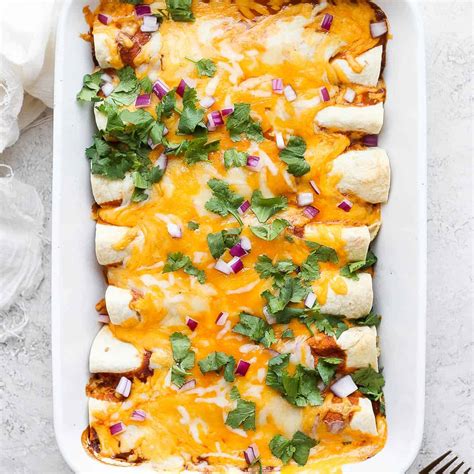 Healthy Chicken Enchiladas - The Wooden Skillet