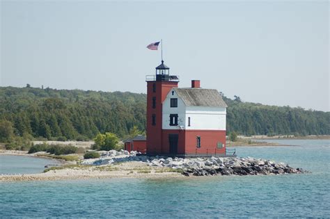 Round Island Lighthouse - Lake Huron - Travel the Mitten