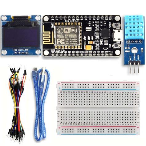 DAOKI ESP8266 Starter Kit ESP8266 Weather Station Kit for IoT Arduino IDE with ESP8266 ESP-12E ...