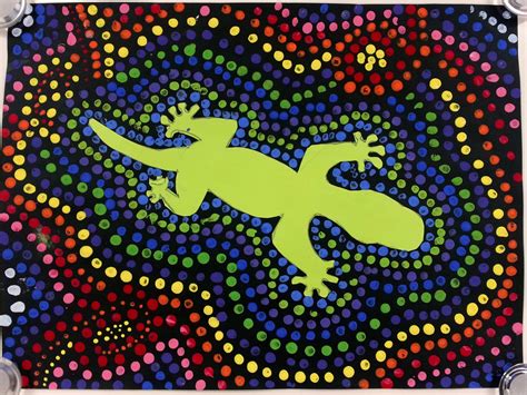 Australian Aboriginal Dot Art (4th) - Art with Mrs. Nguyen