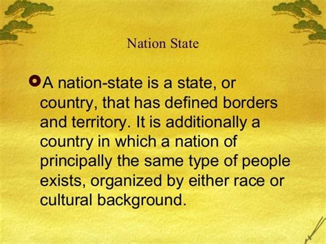 Nation & state