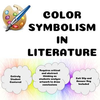 Color Symbolism in Literature by Courtney's English Resources | TpT