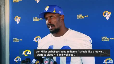 Los Angeles Rams linebacker Von Miller shares his thoughts after first Rams practice