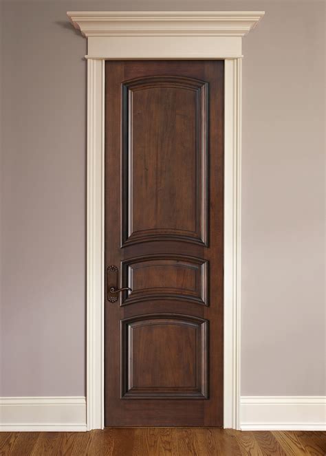 Interior Door - Custom - Single - Solid Wood with Walnut Finish, Artisan, Model GDI-3030R ...