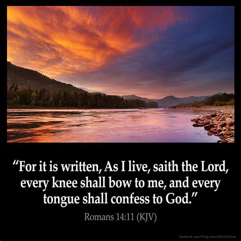 Romans 14:11 Inspirational Image