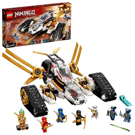 LEGO NINJAGO Legacy Ultra Sonic Raider 71739 Building Toy Includes Collectible Minifigures (725 ...