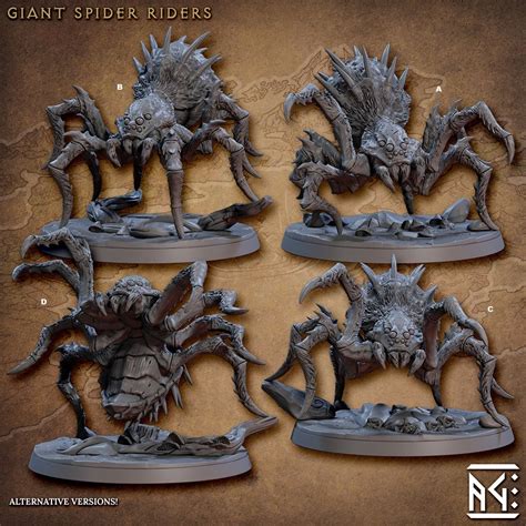 Dnd Giant Spider Miniature DND Dungeons and Dragons D&D - Etsy