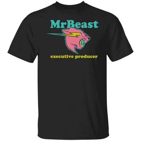 MrBeast Merch Mrbeast Executive Producer Black Tee - Spoias