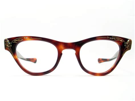 Vintage Eyeglasses Frames Eyewear Sunglasses 50S: VINTAGE CAT EYE GLASSES FRAME 50S EYEGLASSES ...