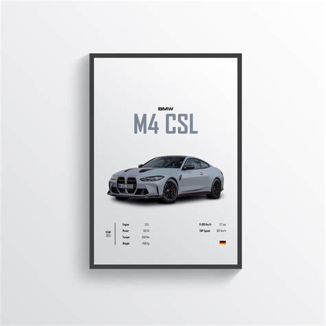 Shop BMW M4 CSL Posters – High-Quality Prints Art | 24Posters – 24posters