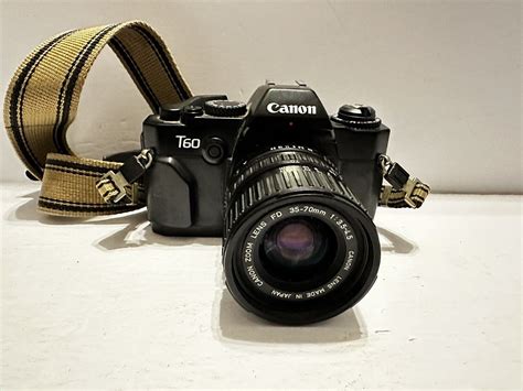 Canon T60 Film Camera With FD 35-70mm Zoom lens | eBay