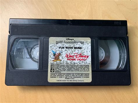 Vintage Disney’s Sing Along Songs Fun With Music VHS | eBay