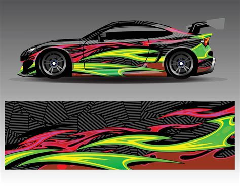 Graphic abstract stripe racing background kit designs for wrap vehicle ...