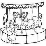 Miscellaneous Colouring Pages Amusement Park Coloring sketch template