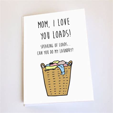 Funny greeting card, Mother's Day, Birthday, or blank inside | Mom cards, Birthday cards for mum ...