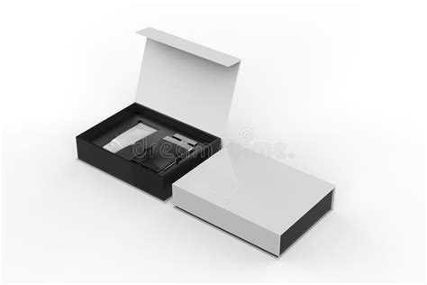 Blank Cosmetic Perfume Gift Set Box for Branding Stock Illustration - Illustration of cosmetic ...