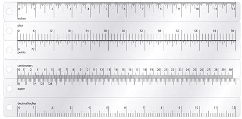Printable Architectural Scale Ruler | Template Business PSD, Excel, Word, PDF