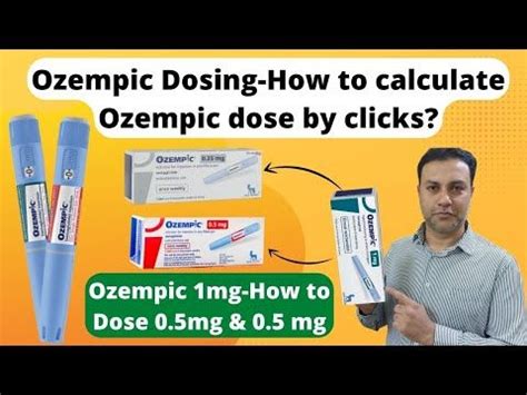 Ozempic dosing clicks. || How to calculate Ozempic dose by clicks ...