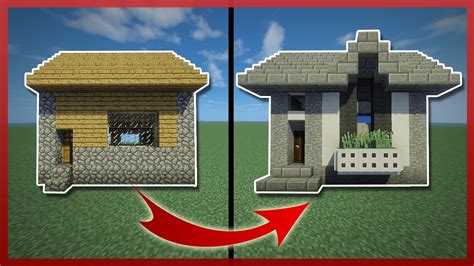 Minecraft: Como TRANSFORMAR una Casa de Aldeanos | Tutorial - YouTube