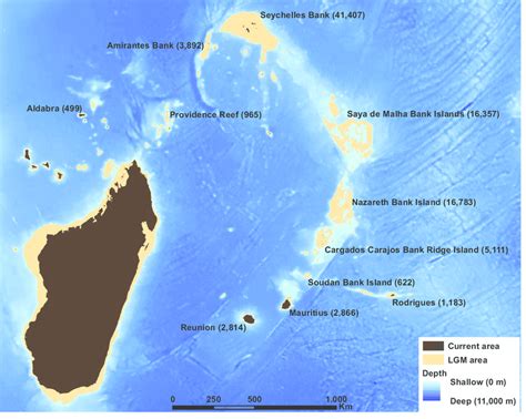 Indian Ocean Islands Map