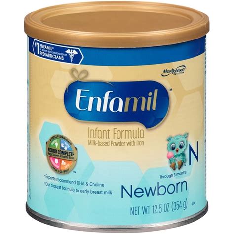 Enfamil Newborn Newborn Milk-Based with Iron Through 3 Months Infant Formula Powder (12.5 oz ...