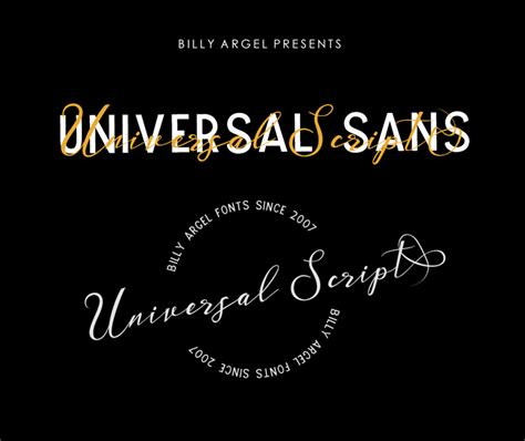 Universal Sans Font | dafont.com