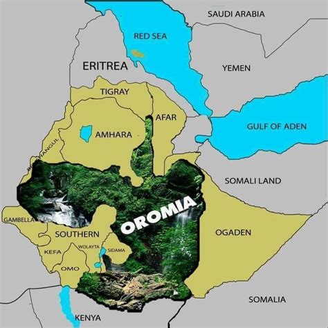 Oromia map and the home of #Oromo people | Oromo people, Amhara, Tigray