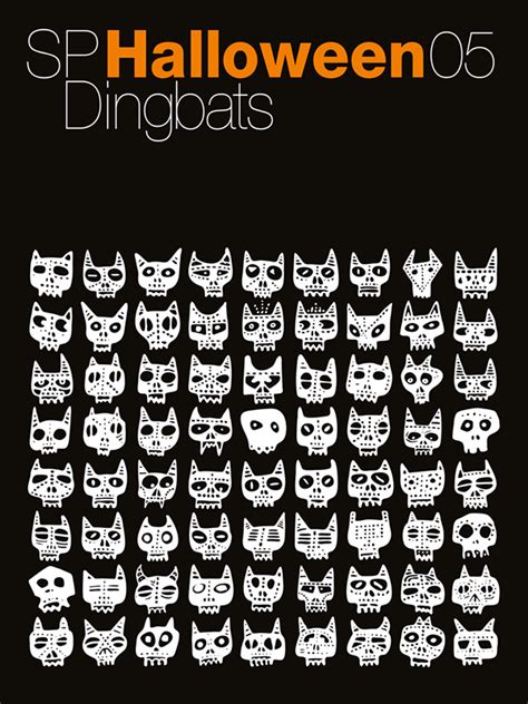 SP Halloween, Dingbat fonts on Behance