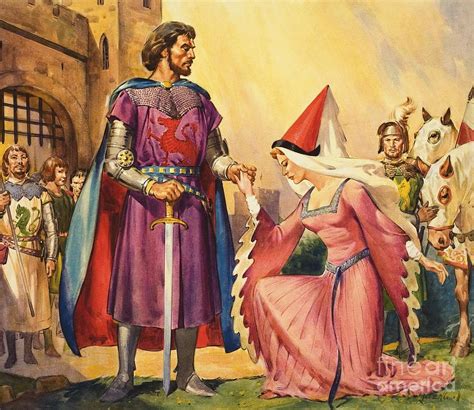 King Arthur And Guinevere Painting by James Edwin Mcconnell - Pixels