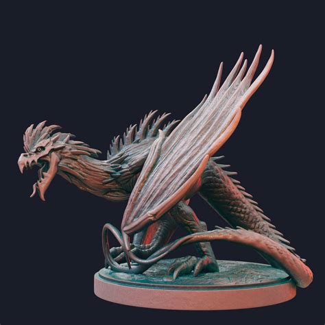 Basilisk 3D Printing Miniature by Factoreum on DeviantArt