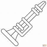 Dibujo de Clarinete Para Colorear  Dibujos Imprimir Gratis sketch template