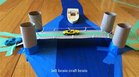 Engineering 201: DIY Recycled Suspension Bridge - Left Brain Craft Brain