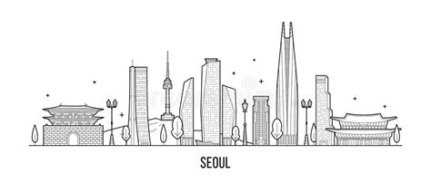 Seoul Skyline Stock Illustrations – 1,224 Seoul Skyline Stock ...