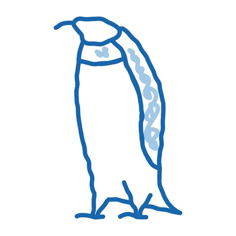 penguin bird doodle icon hand drawn illustration 17920631 Vector Art at ...