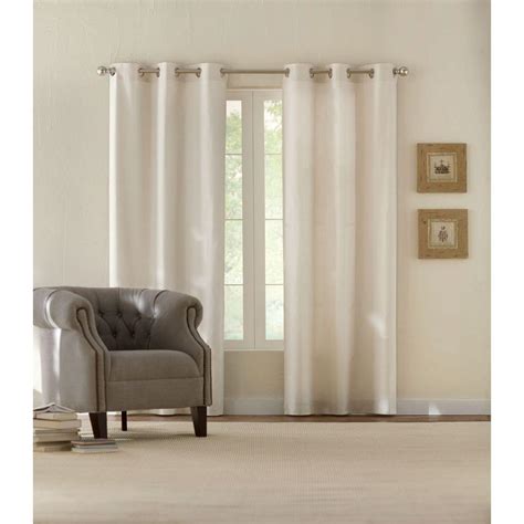 Home Decorators Collection Semi-Opaque Cotton Duck Natural Grommet ...