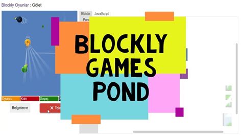 Blockly Oyunlar Bulmaca Gölet - Blockly Games Pond 1, 2, 3, 4, 5, 6, 7, 8, 9, 10 Level Answers ...