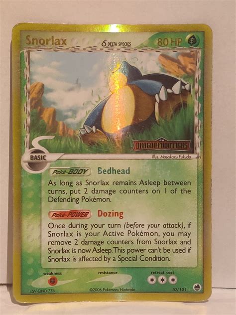 Snorlax Delta Species Holo STAMPED 10/101 Pokém.. | Köp på Tradera ...