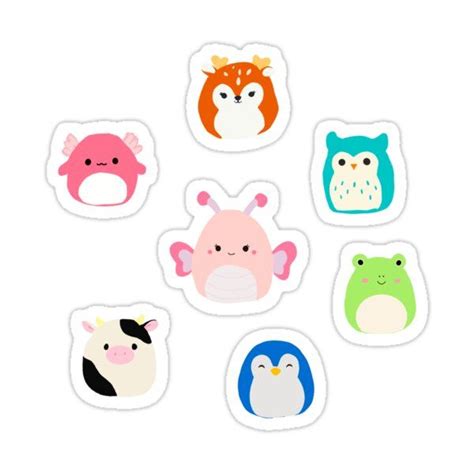 Squishmallow Stickers Printable - Printable Word Searches