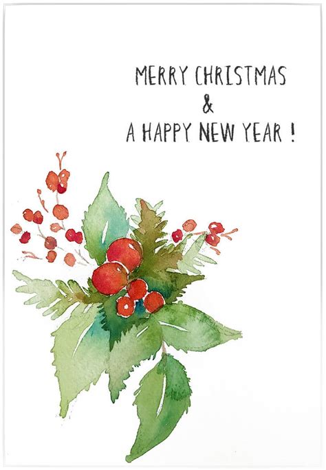 Easy Watercolor Christmas Cards – Step by Step Tutorial - Watercolor Affair