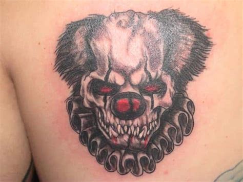 14 Scary Clown Tattoo Designs