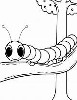 Printable Caterpillar Coloring Pages sketch template