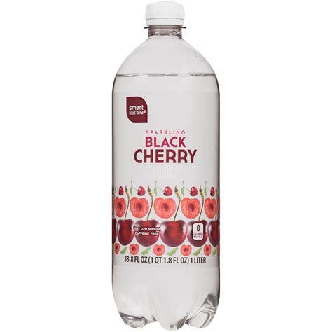 Smart Sense Water Sparkling Black Cherry 33.8 fl oz (1 qt 1.8 fl oz) 1 lt