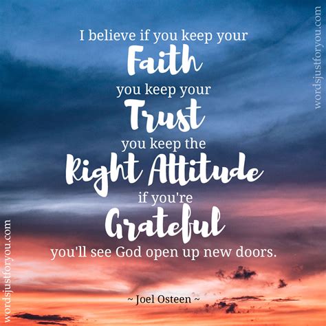 Keeping Faith - Quote By Joel Osteen - 5117 » WordsJustforYou.com ...