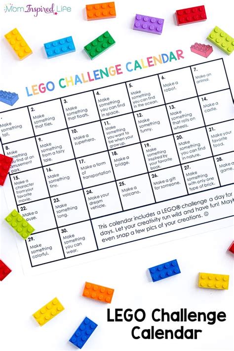 Totally Awesome LEGO Challenge Calendar