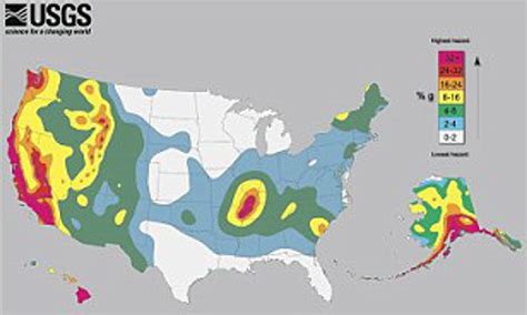 North American Earthquake Fault Lines Map