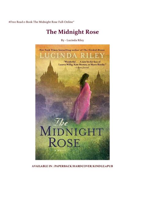 #Free Read e-Book The Midnight Rose Full-Online*