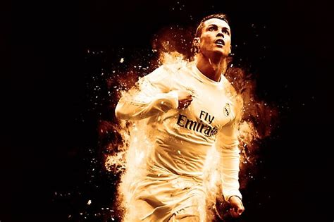 "Cristiano Ronaldo 'CR7' Fire Design" Poster by JAY-DR-EDITS | Redbubble