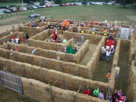 Fairy tale themed straw maze. High walls but simple layout for kids ...