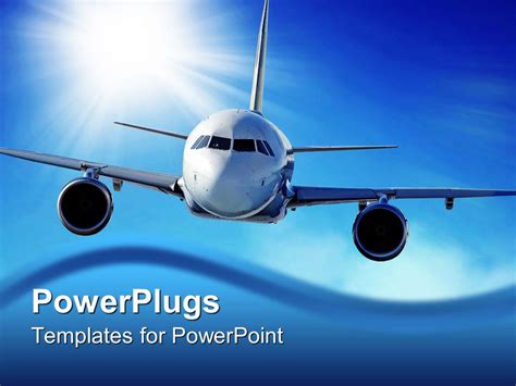 Powerpoint Template Free Airplane