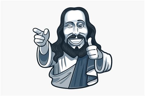 Jesus Png Transparent Picture - Jesus Thumbs Up Cartoon, Png Download ...